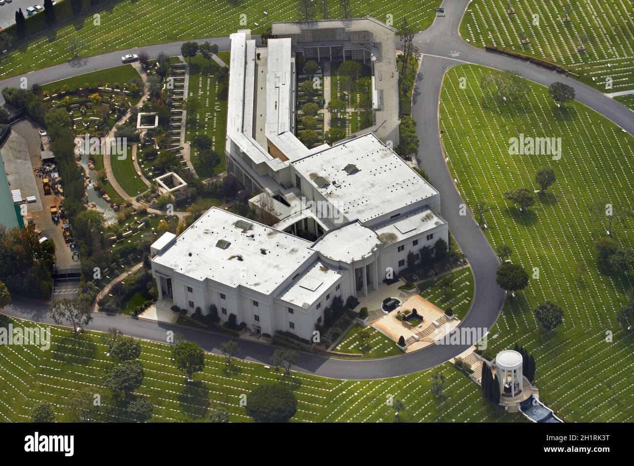 Hillside Memorial Park and Mortuary (Jewish Cemetery), Culver City, Los Angeles, Kalifornien, USA. Stockfoto