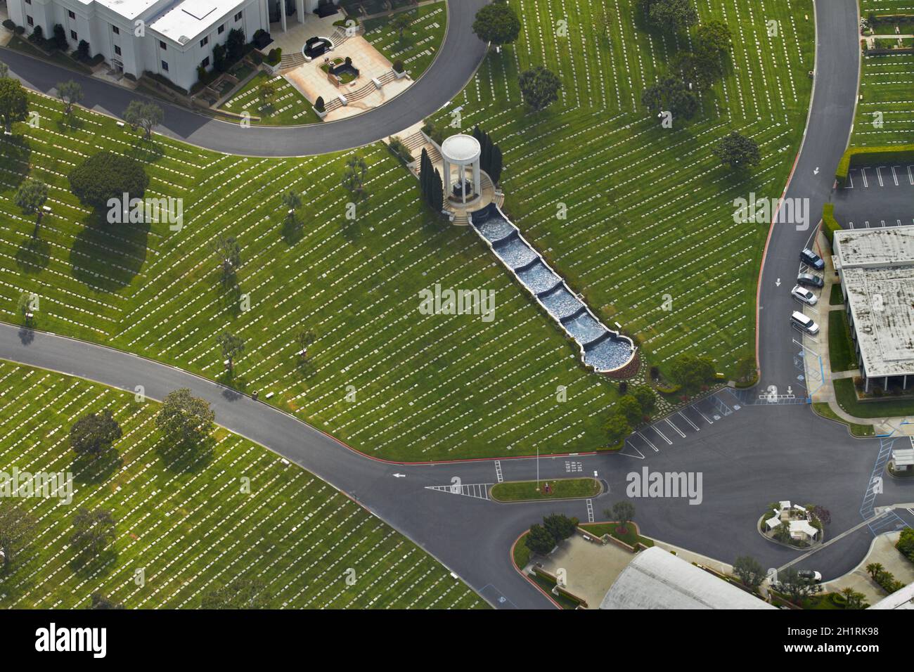 Hillside Memorial Park and Mortuary (Jewish Cemetery), Culver City, Los Angeles, Kalifornien, USA. Stockfoto