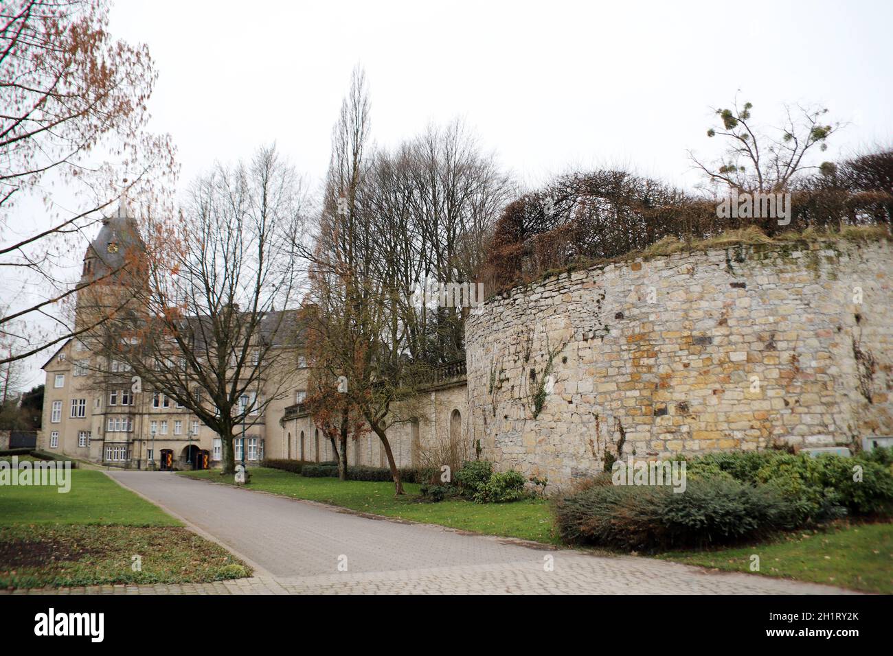 Fürstliches Residenzschloss im Stil der Weserrenaissance, Deutschland, Nordrhein-Westfalen, Detmold Stockfoto