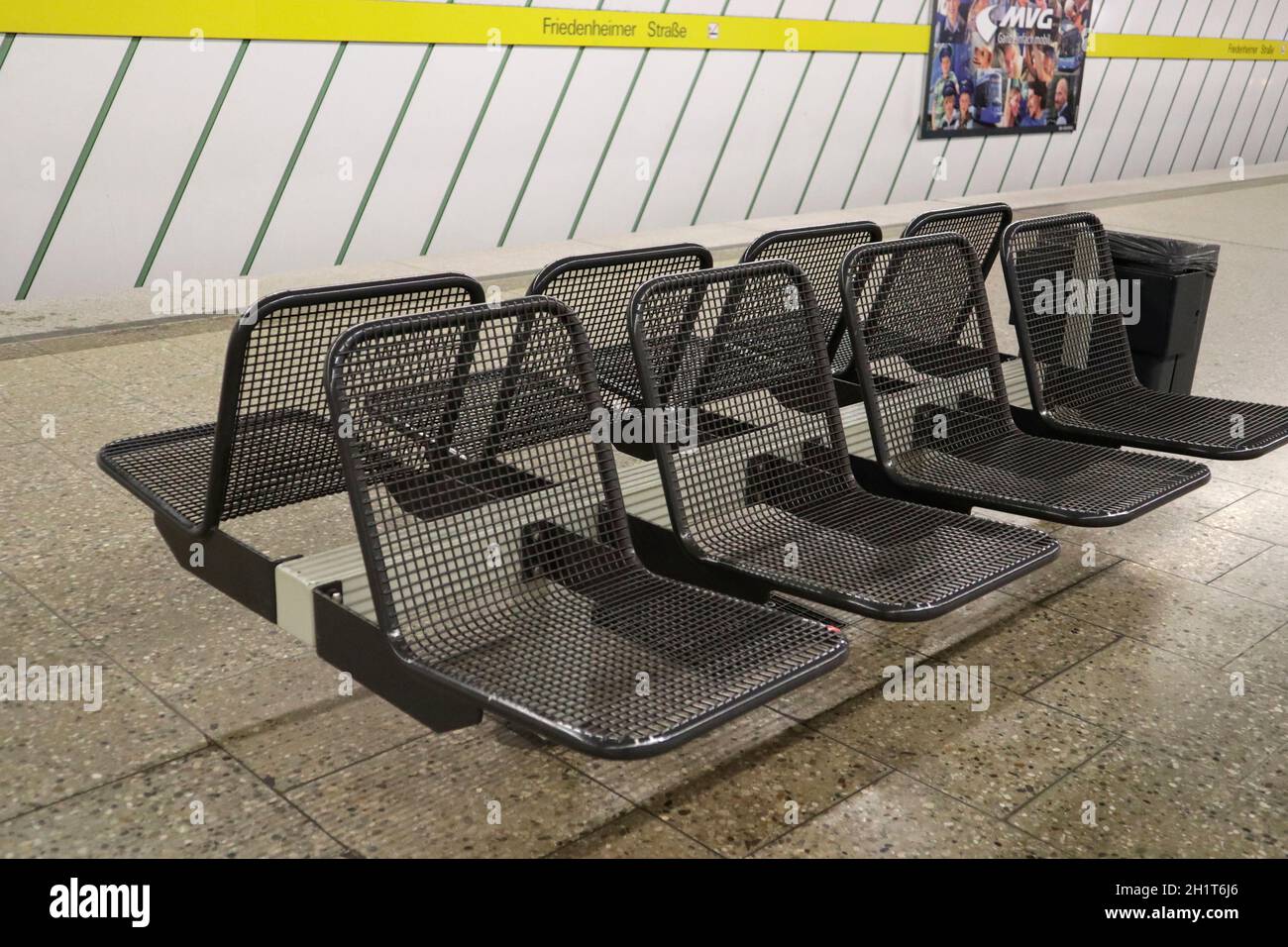 Leere U-Bahn-Station Stockfoto