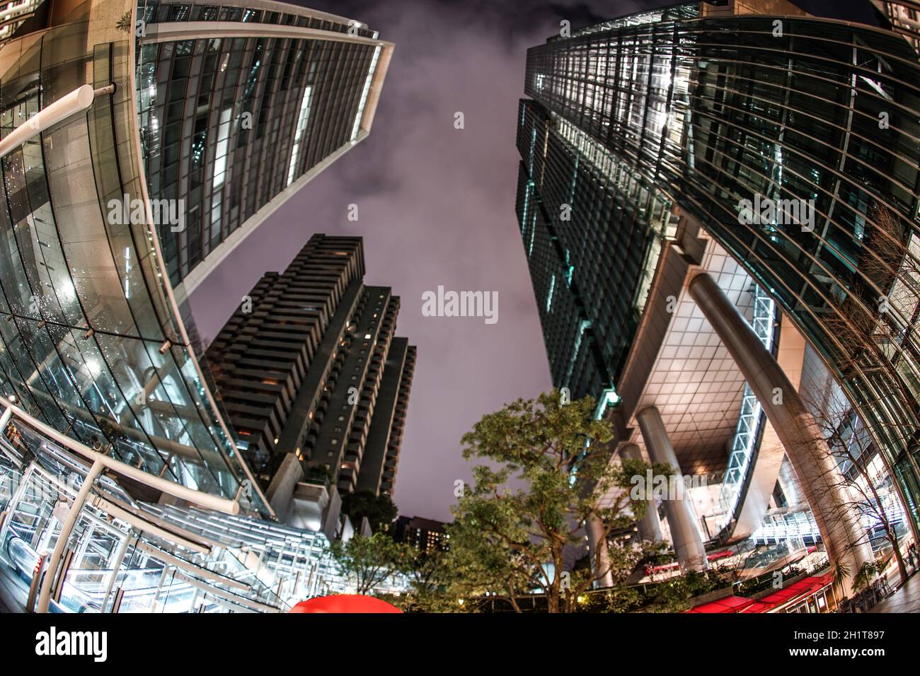 Roppongi 1-chome von Nacht Aussicht. Drehort: Metropolregion Tokio Stockfoto