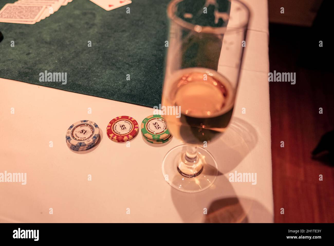 Bild von Texas Holdem (Poker). Aufnahmeort: Metropolregion Tokio Stockfoto