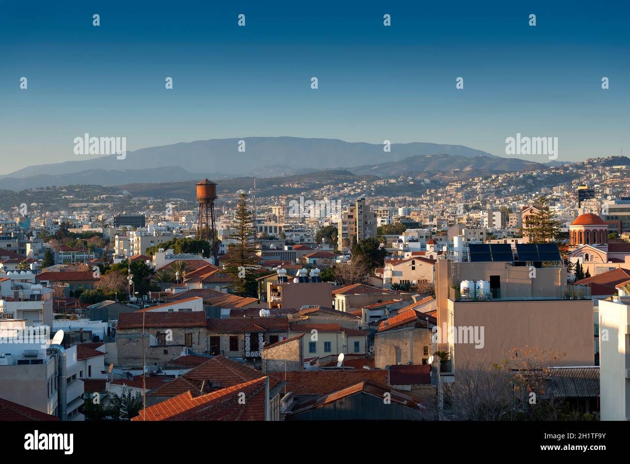 Altstadt von Limassol von oben. Zypern Stockfoto