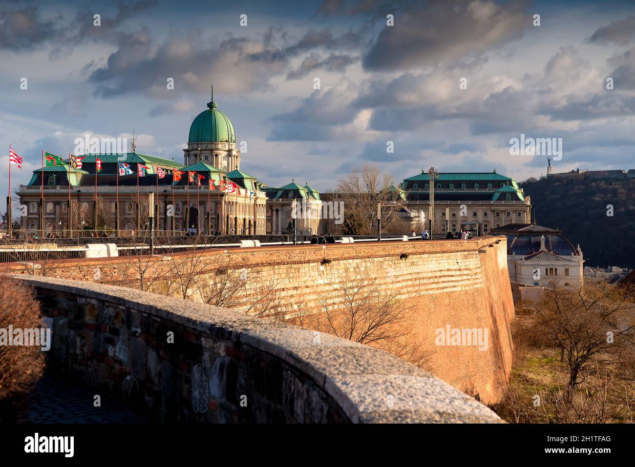 Die Burg Buda oder der Königspalast in der Stadt Budapest, Ungarn Stockfoto
