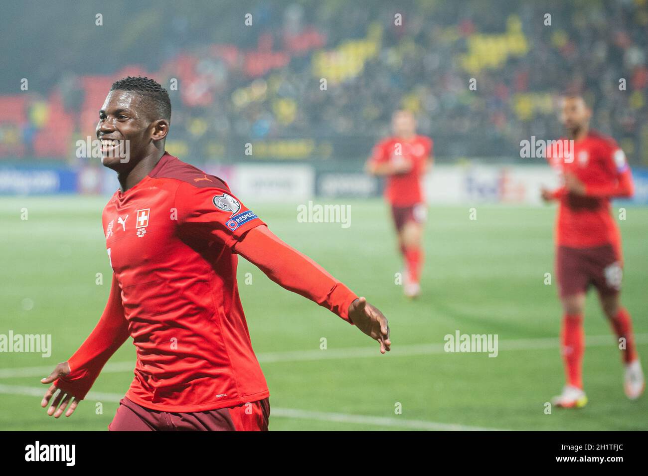 2021-10-12. FIFA Fußball-Weltmeisterschaft 2022. Litauen - Schweiz - 0-4. Stockfoto