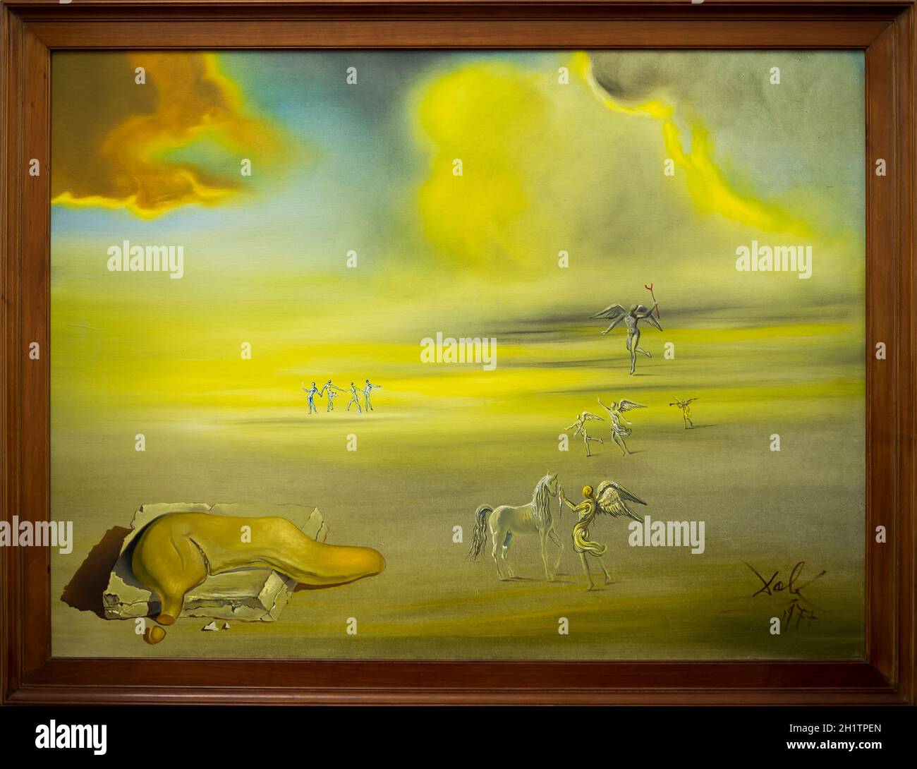 Vatikan, Italien, 04,2014. April: Dali Painting „das Waschbecken (stereoskopische Arbeit, rechte Komponente)“ Stockfoto