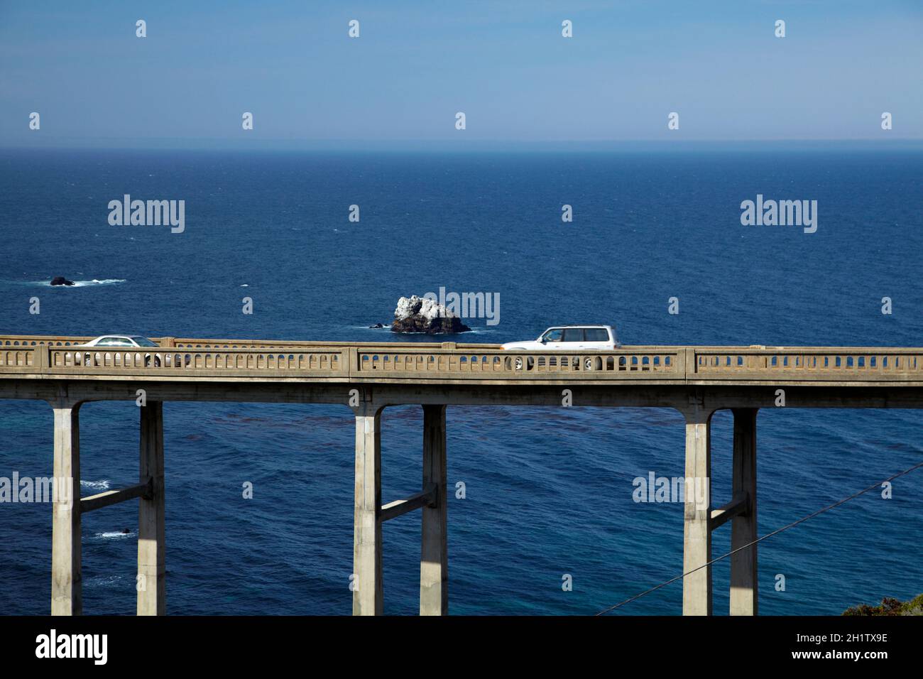 Bixby Creek Bridge, Pacific Coast Highway, Big Sur, Central Coast, Kalifornien, USA Stockfoto