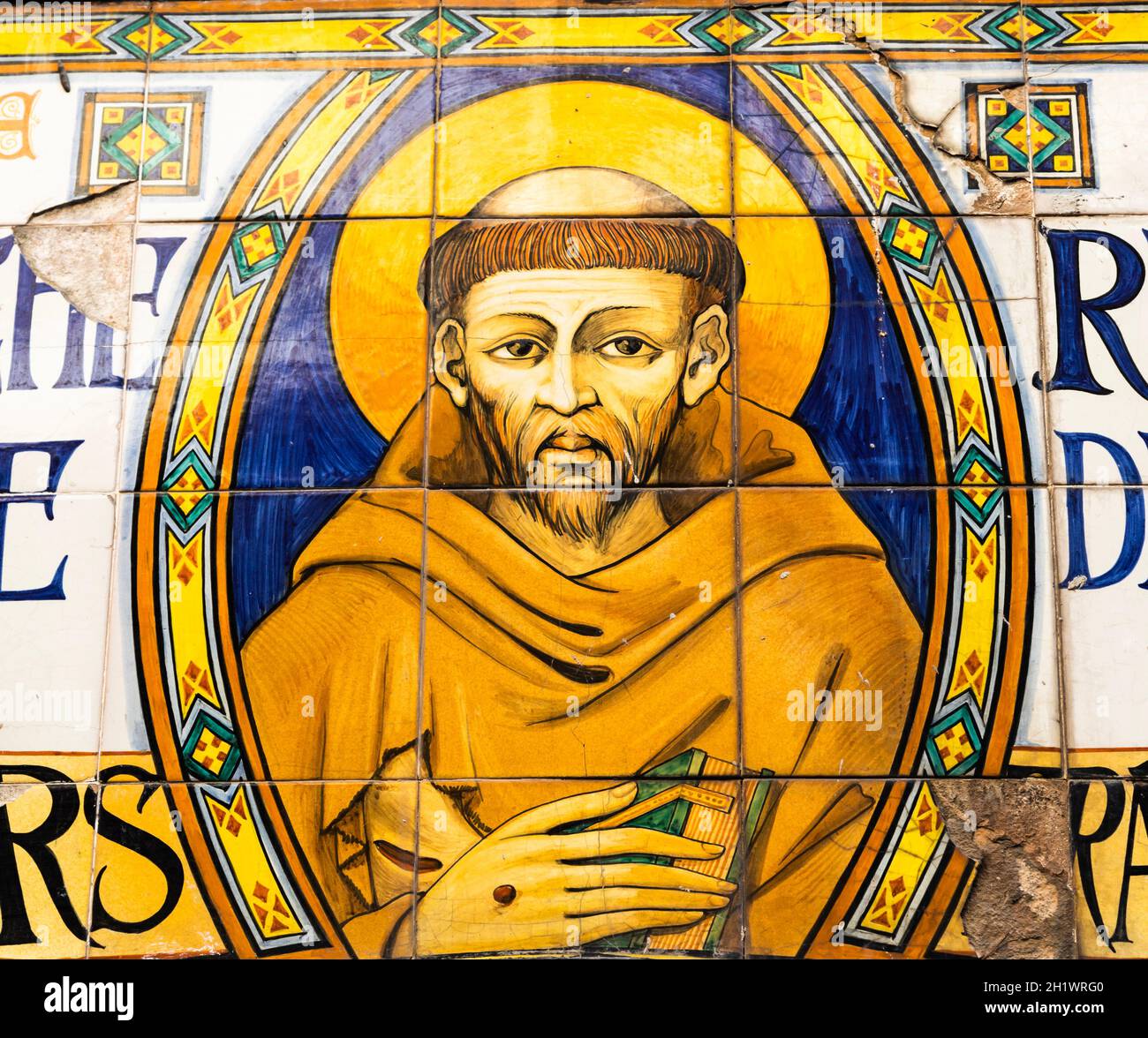 Bild von St. Franziskus in Assisi Dorf in Umbrien, Italien. Die Stadt ist berühmt für die wichtigste Basilika des Heiligen Franziskus in Italien (Basilica di Sa Stockfoto