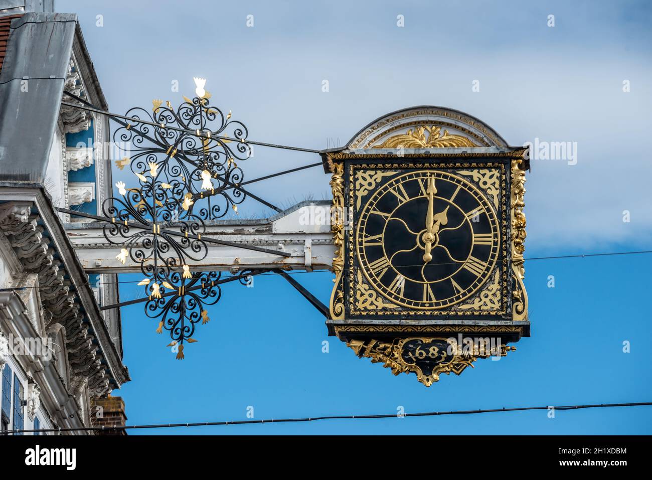 Guildford, 6. Oktober 2021: GV aus dem Stadtzentrum von Guildford Stockfoto