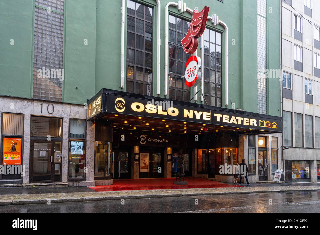 Oslo, Norwegen. September 2021. Die Außenansicht des Oslo NYE Theaters im Stadtzentrum Stockfoto