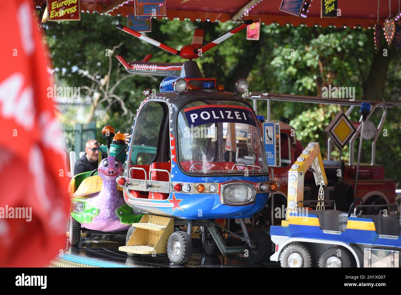 Der kleine Ververgnügungspark 'Böhmischer Prater' in Wien, Österreich