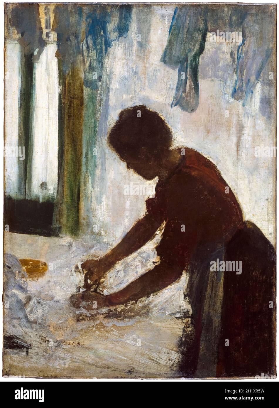 Edgar Degas, Eine Frau Bügeln, Malerei, 1873 Stockfoto