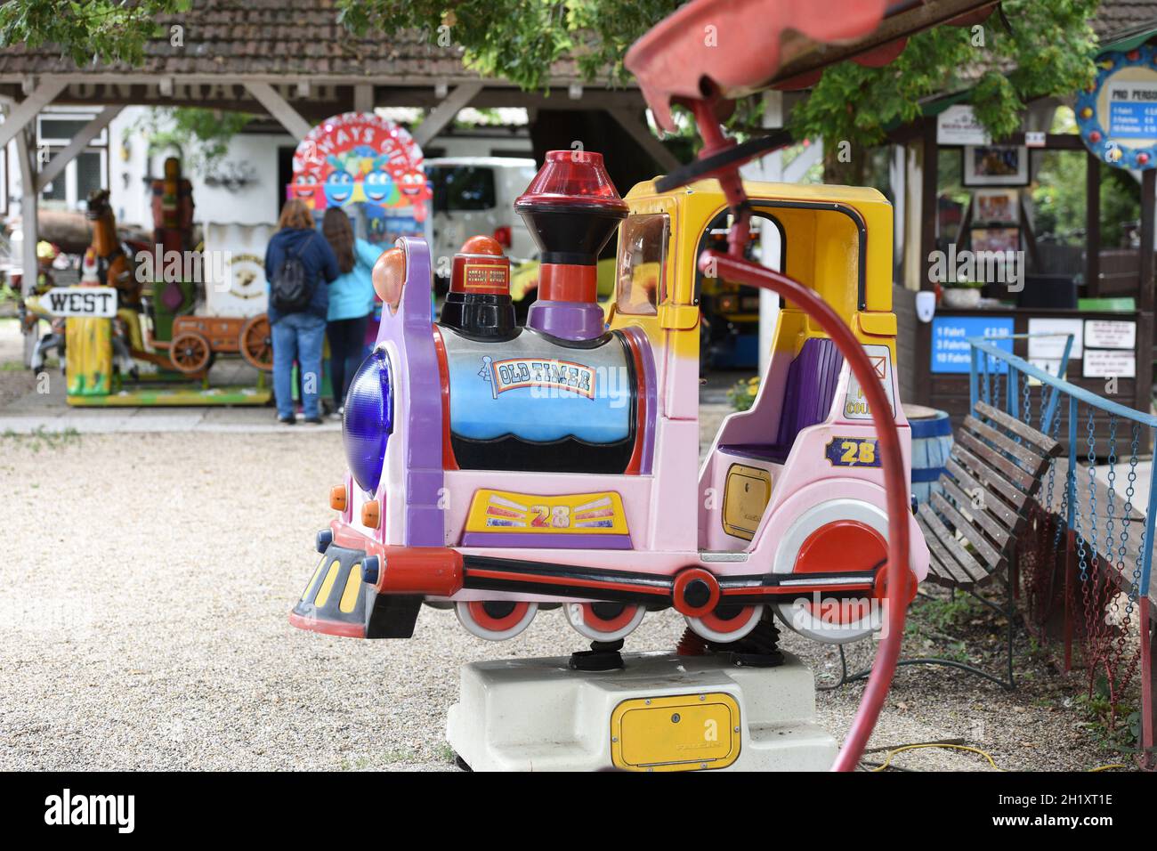 Der kleine Ververgnügungspark 'Böhmischer Prater' in Wien, Österreich