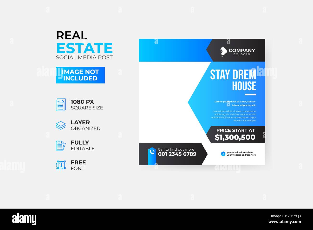 Moderne Mode Verkauf Social Media Post Vorlage Stock Vektor