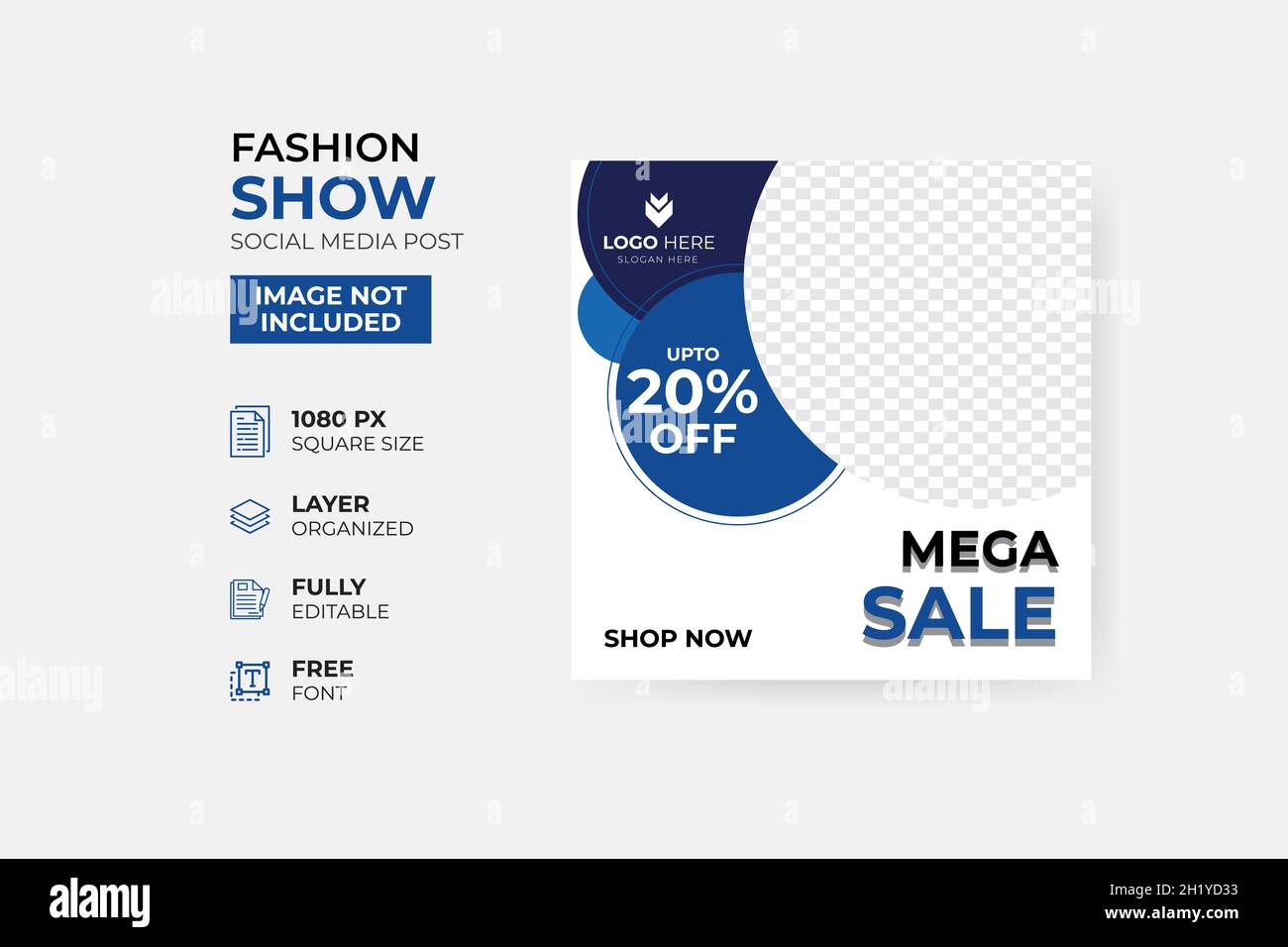 Moderne Mode Verkauf Social Media Post Vorlage Stock Vektor