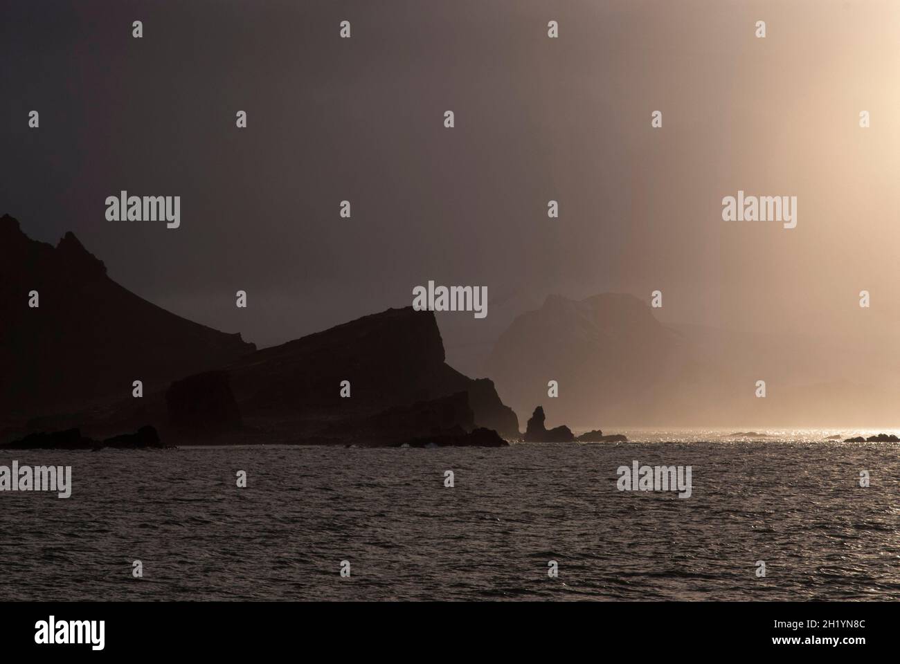 Deceprion Island Küstenlandschaft, Antarktis Stockfoto