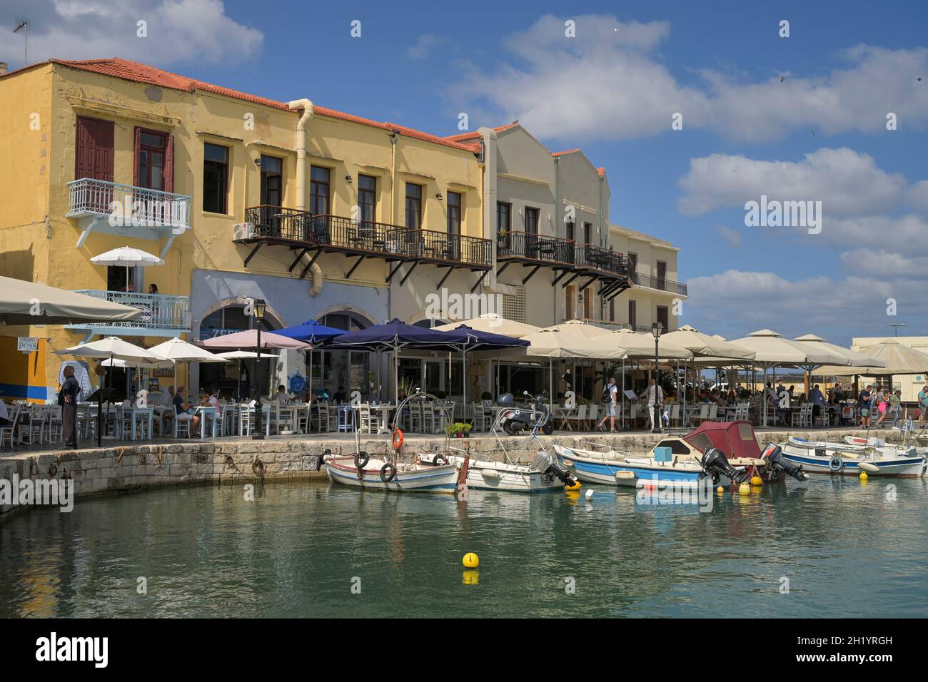 Venezianischer Hafen, Rethymno, Kreta, Griechenland Stockfoto
