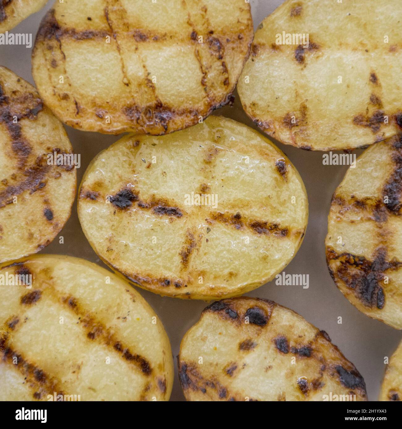 Gegrillte Kartoffel für Ihre Tapete Stockfoto