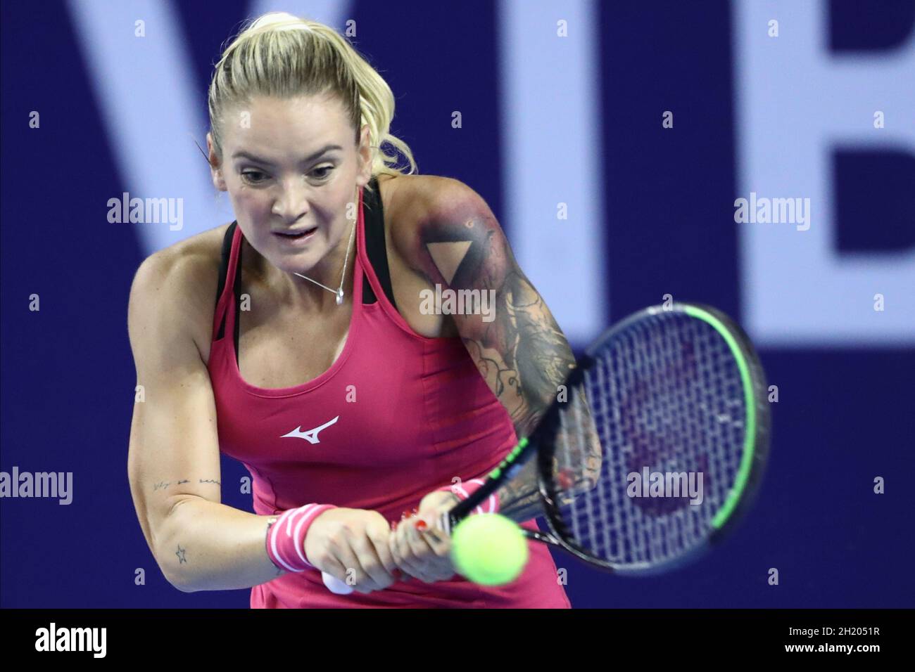 Tereza Martincova während des VTB Kremlin Cup 2021 im Sportpalast „Luzhniki“ in MOSKAU, - 19. OKTOBER: (Foto von Anatoliy Medved) Stockfoto