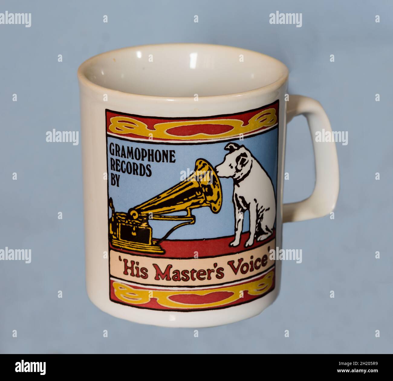 Memories of EMI – HMV-Geschenkbecher. Ein Marketingtool für klassische Abteilungen. Stockfoto