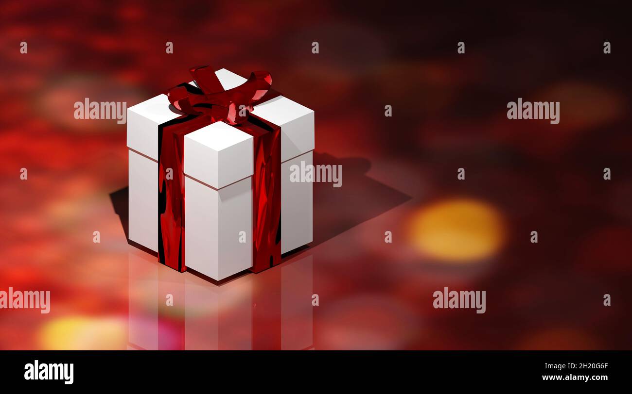 Luxus-Geschenk-box Stockfoto