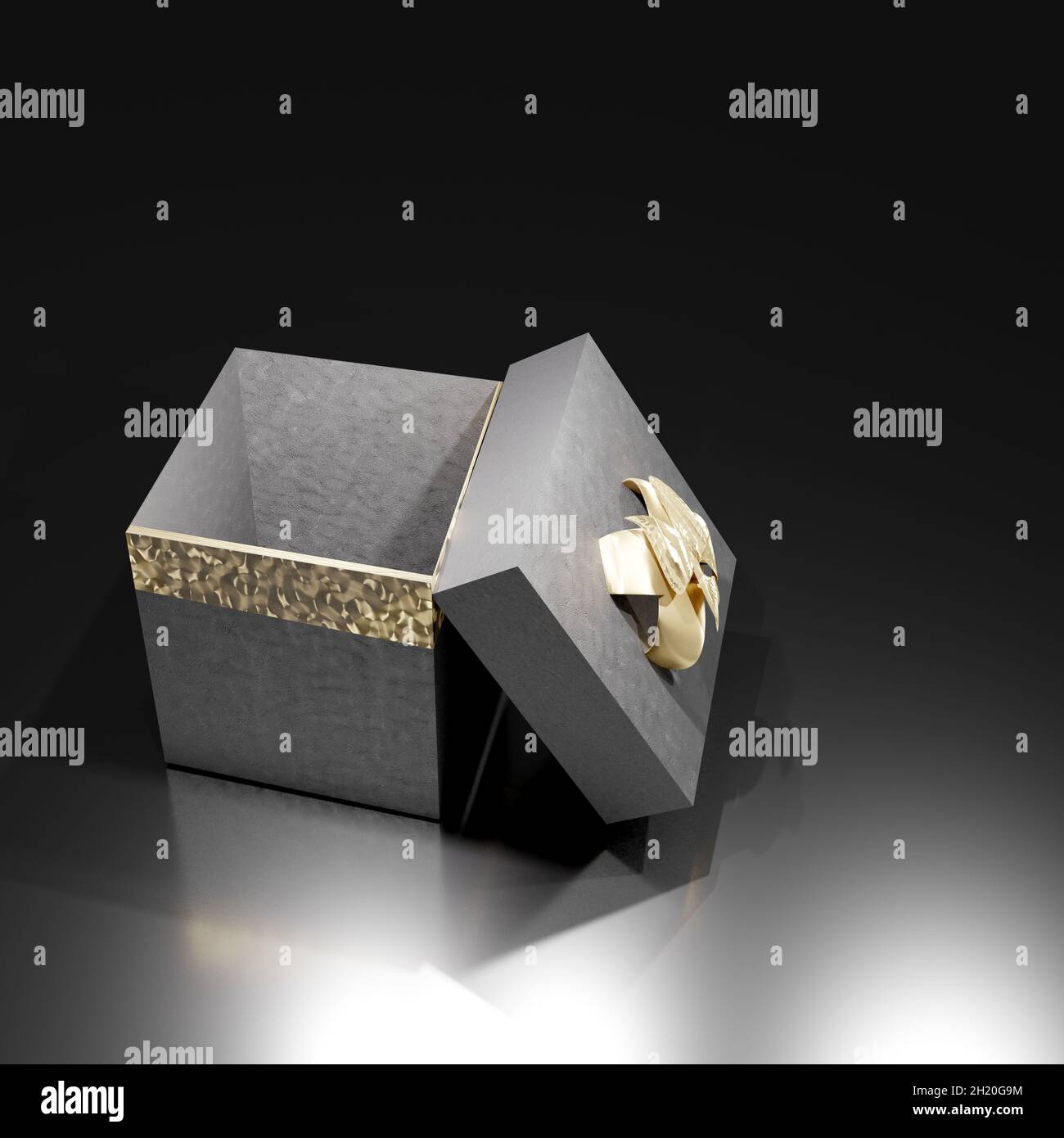 Luxus-Geschenk-box Stockfoto