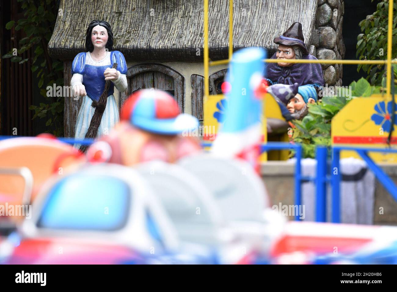 Der kleine Ververgnügungspark 'Böhmischer Prater' in Wien, Österreich