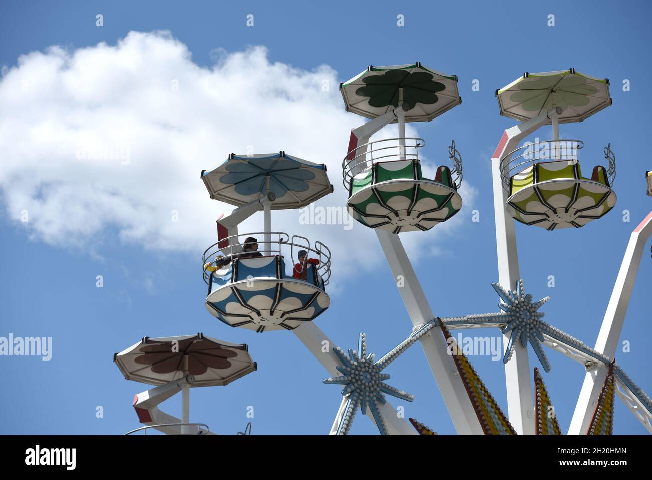 Der kleine Ververgnügungspark 'Böhmischer Prater' in Wien, Österreich