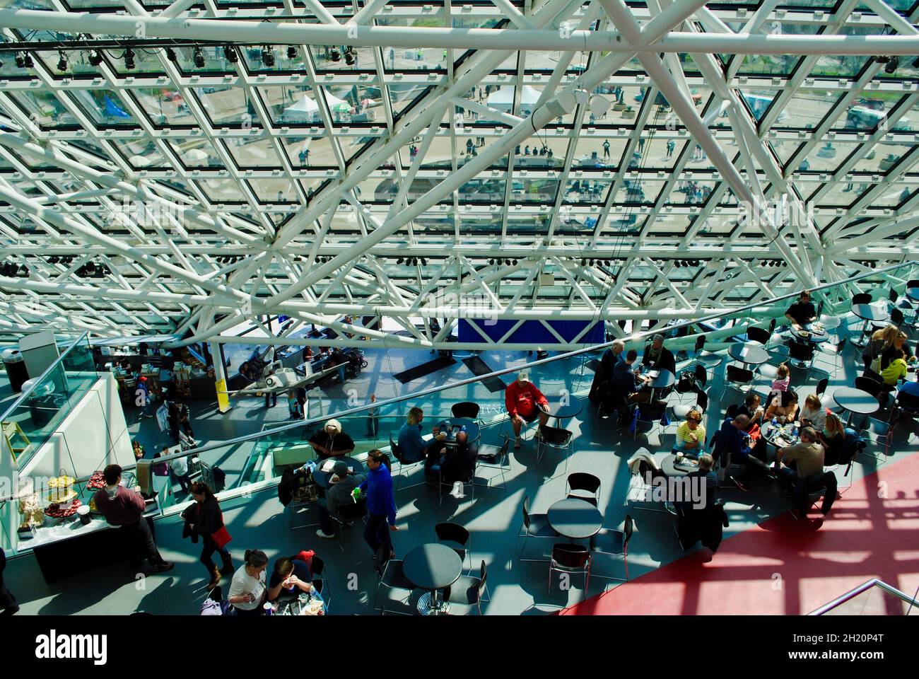 Rock and Roll Hall of Fame in Cleveland Stockfoto