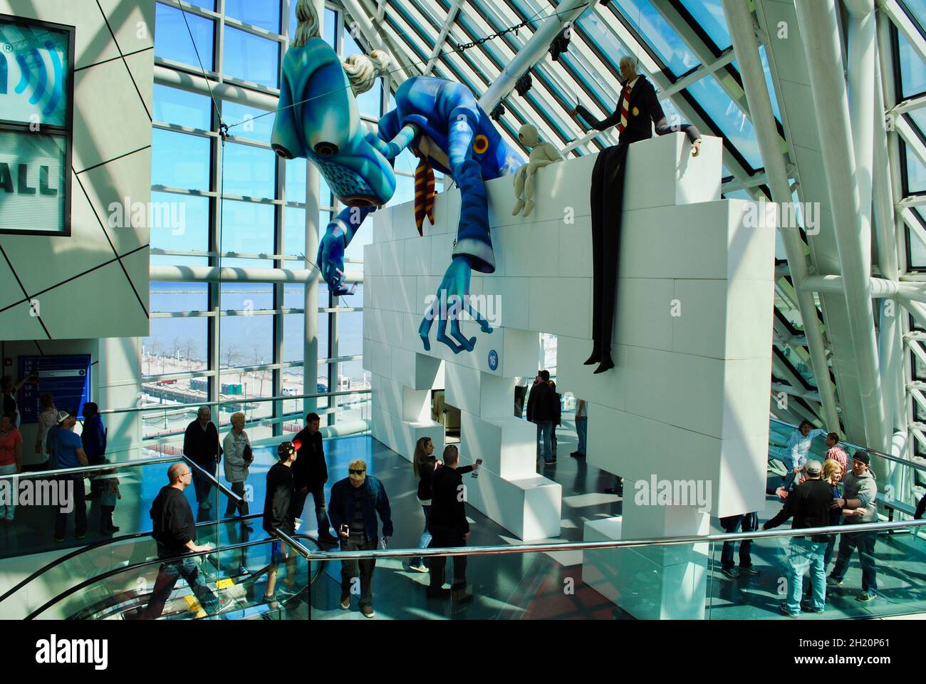 Rock and Roll Hall of Fame in Cleveland Stockfoto