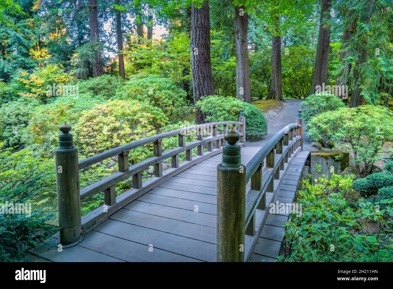 Portland Japanese Garden, Oregon USA Stockfoto