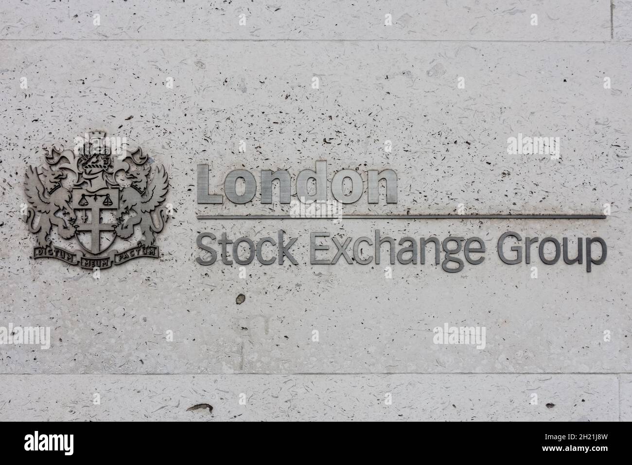 London Stock Exchange LSE in London, England Vereinigtes Königreich Großbritannien Stockfoto