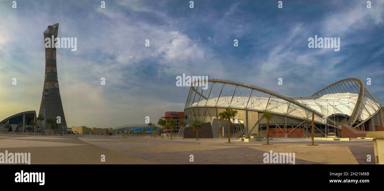 Khalifa International Stadium, Doha Qatar Stockfoto
