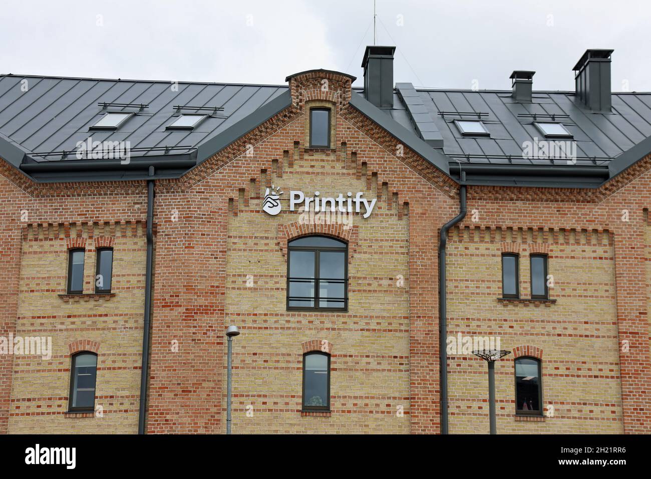 Printify House in Riga in Lettland Stockfoto