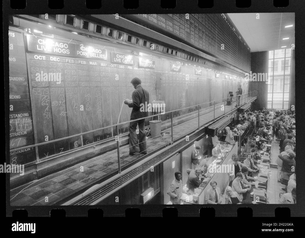 Chicago Board of Trade, 10-17-1978. Stockfoto