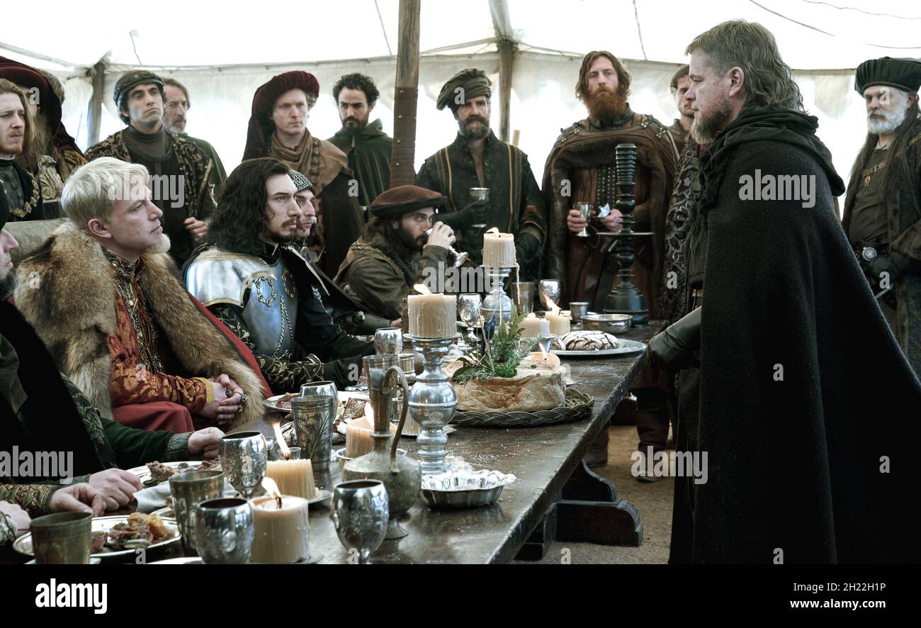 Ben Affleck als Pierre d'Alençon, Adam Driver als Jacques Le Gris und