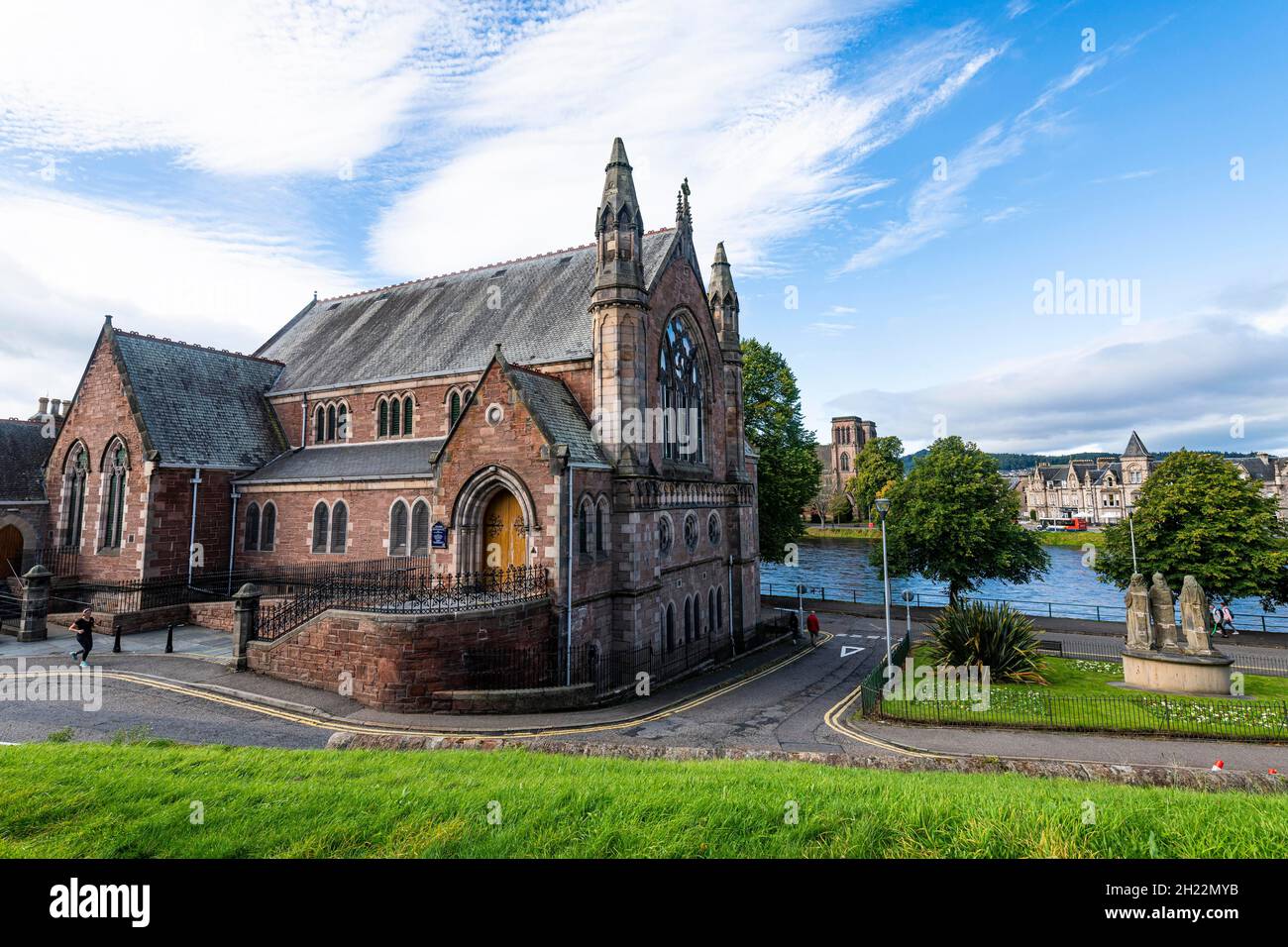 Ness Bank Church, Inverness, Schottland, Großbritannien Stockfoto