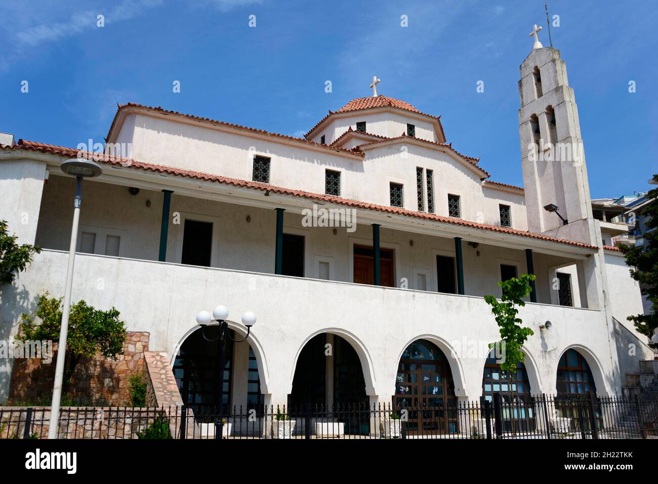 Orthodoxe Kirche, Saranda, Ionisches Meer, Sarande, Albanien Stockfoto