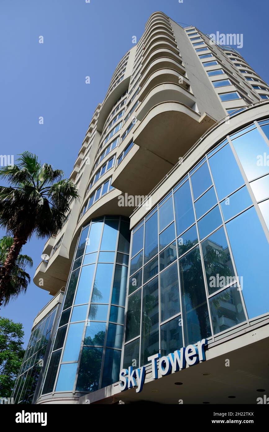 Sky Tower, Tirana, Albanien Stockfoto