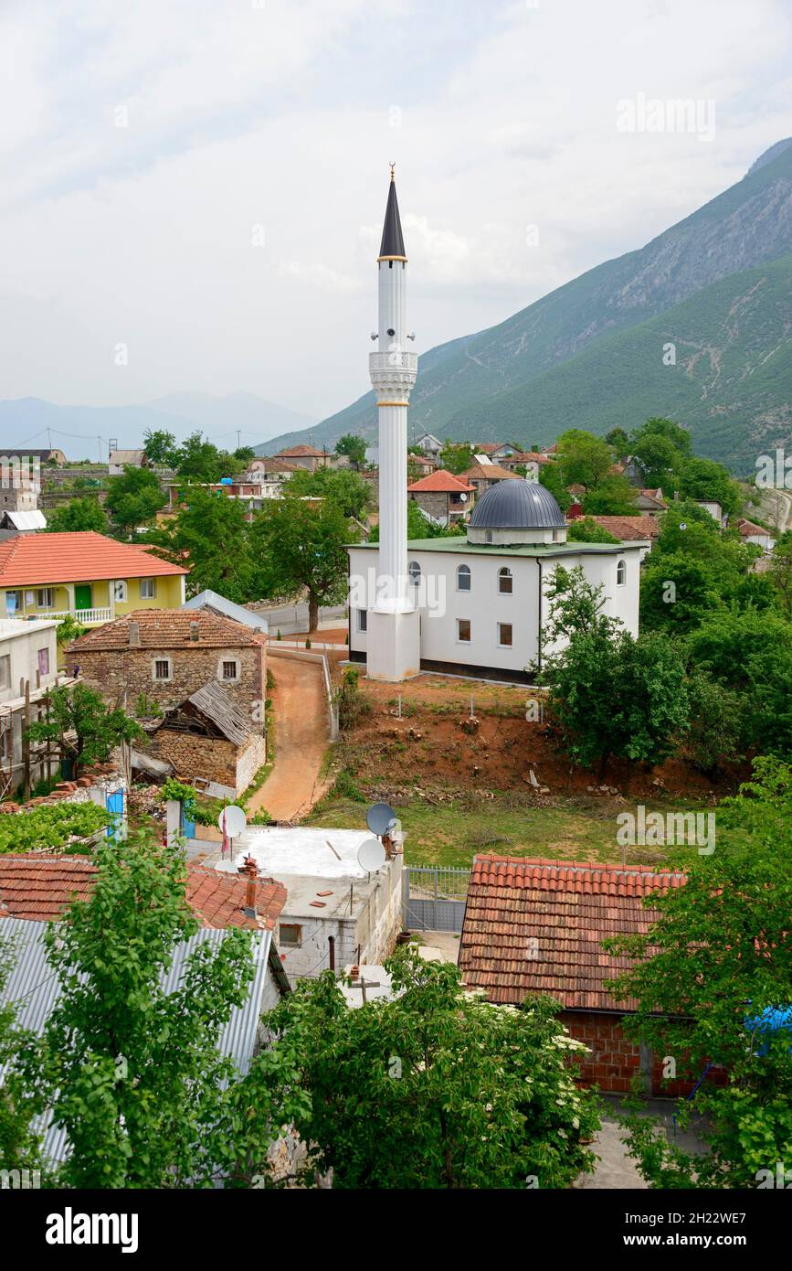 Moschee, Bicaj, Kukes, Kukes, Albanien Stockfoto