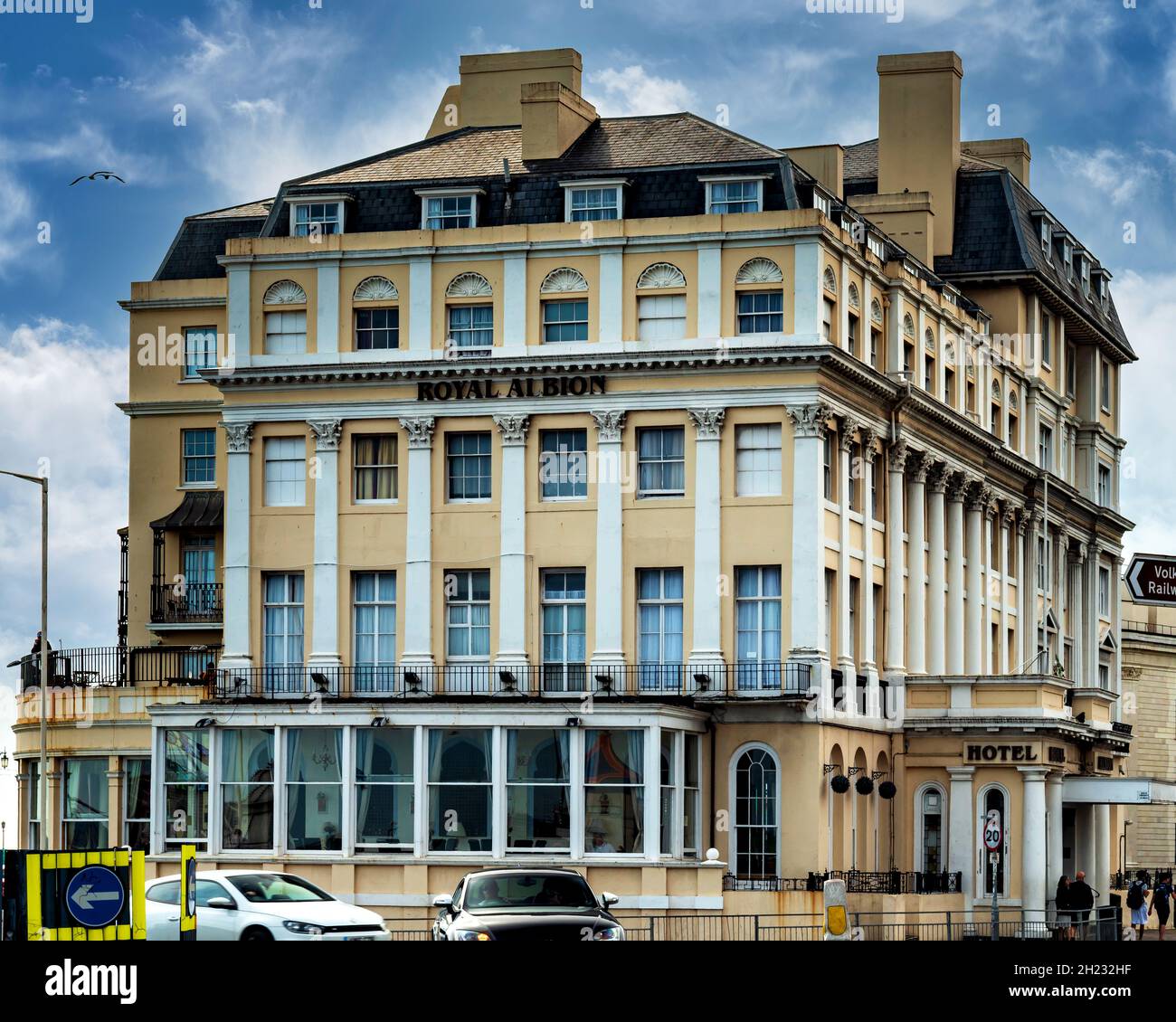 Royal Albion, Brighton, Großbritannien- verschiedene Stockfoto