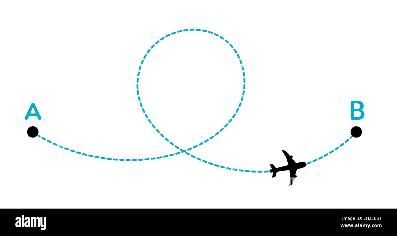 Verschiedene handgezeichnete Doodle kritzeln Pfadlinien von A nach B. Suchkonzept der Business-Lösung. Weg, um das Problem zu lösen. Vektordesign-Elemente für Trend-Infografik. Stock Vektor