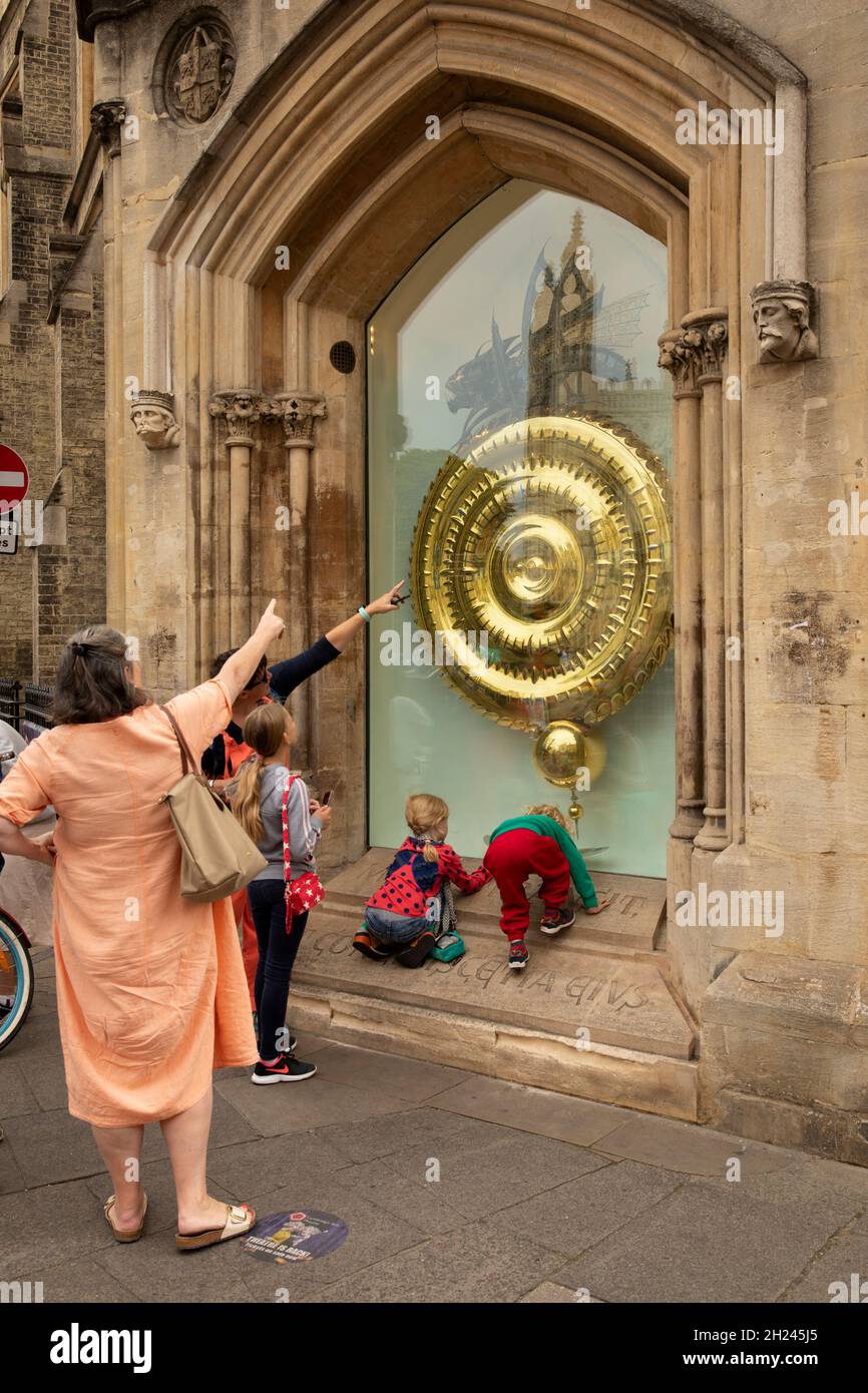 Großbritannien, England, Cambridgeshire, Cambridge, Trumpington Street, Corpus Clock auf der Bene’t Street Stockfoto