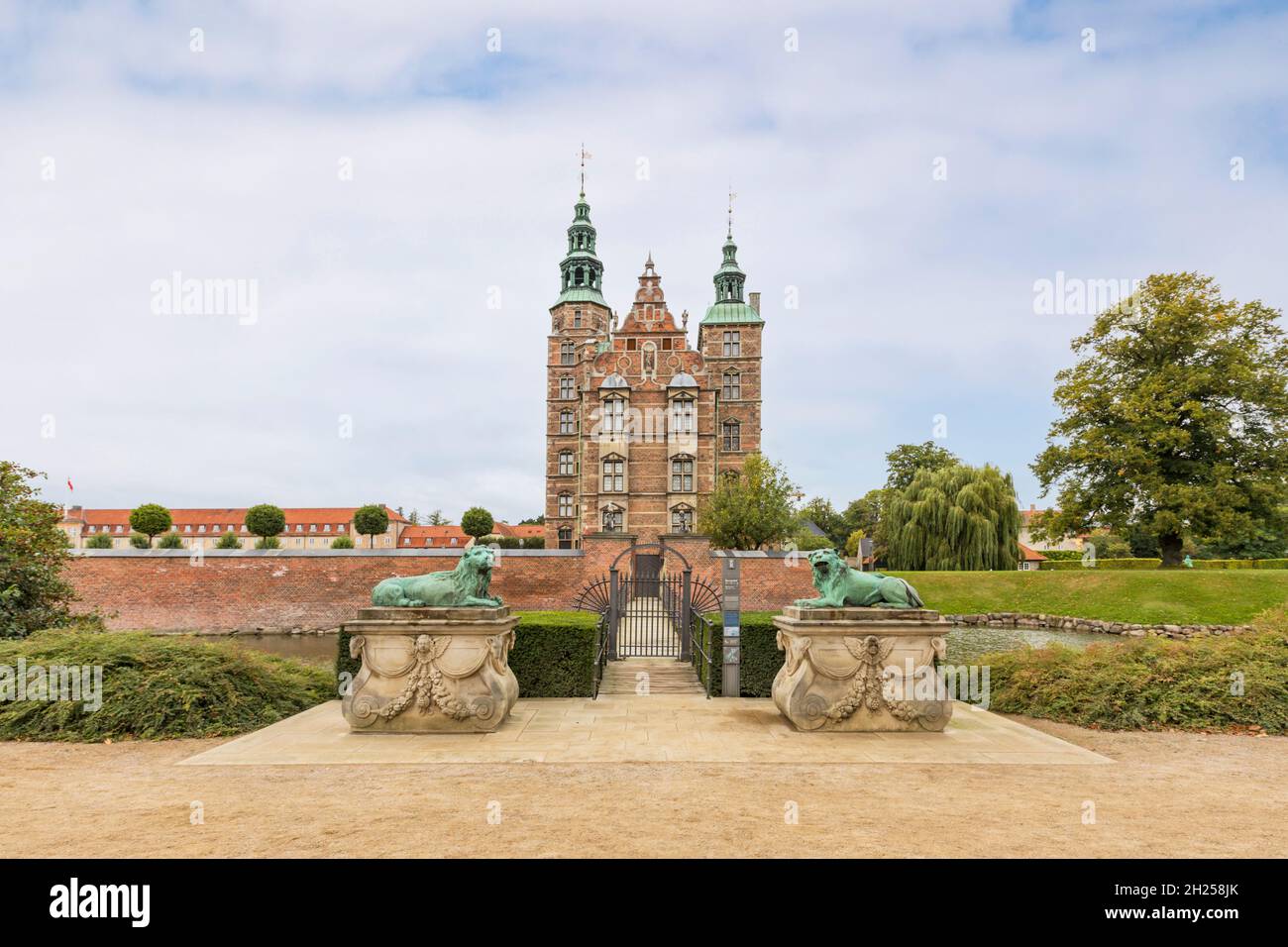 Königliches Dänisches Schloss Rosenborg im Königlichen Garten, Kopenhagen Stockfoto