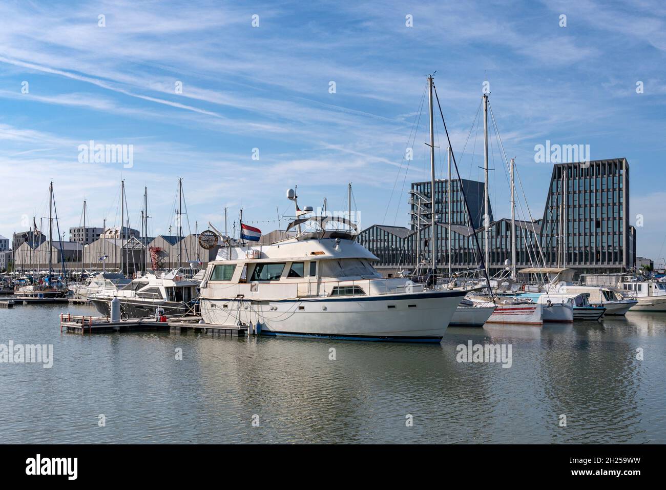 Die neue Architektur der Bassins à flot in Bordeaux, Frankreich Stockfoto