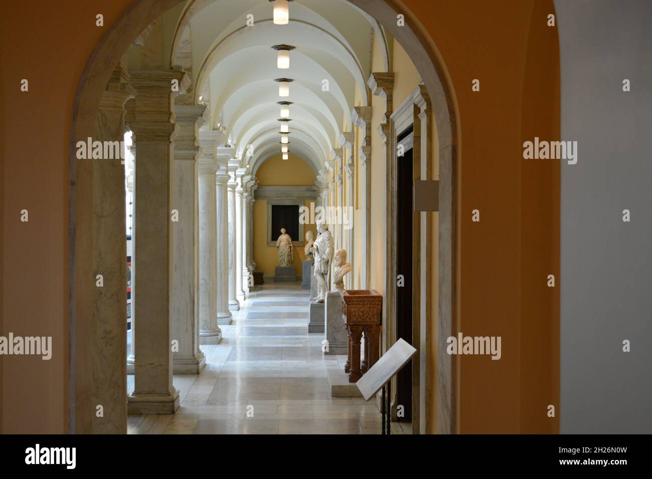 Die Korridore für das Walter Art Museum Stockfoto