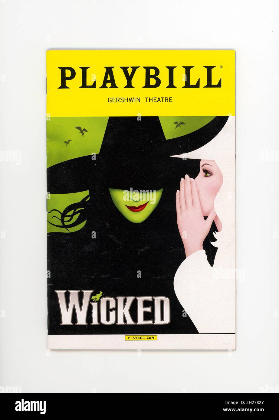 „Wicked“ Broadway Theatere Playbill, NYC Stockfoto