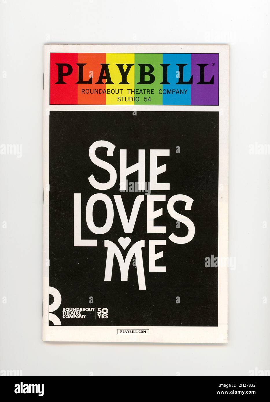 „She Loves Me“ Broadway Theatre Playbill, New York City Stockfoto