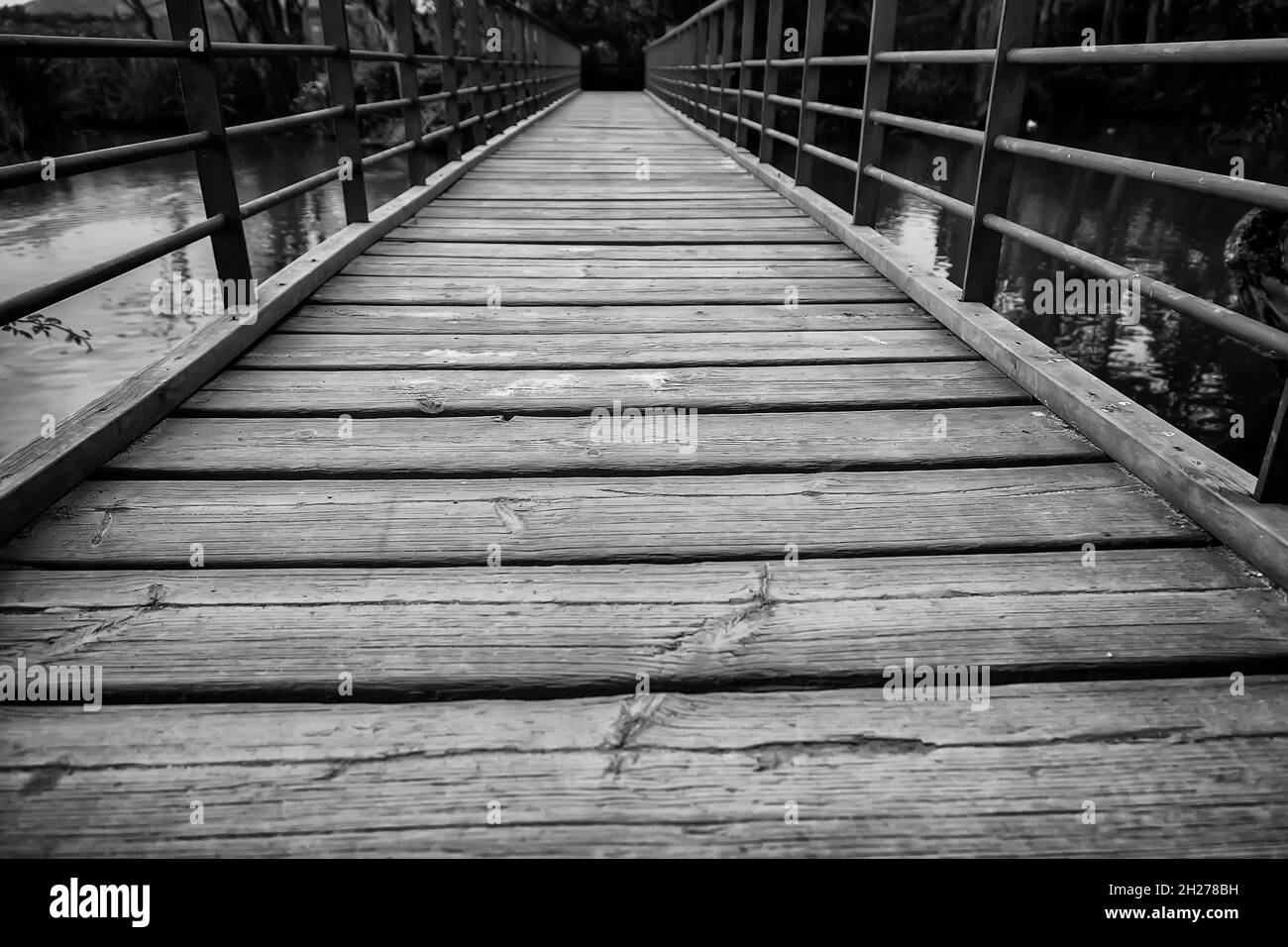 Detail des Gehwegs für Fußgänger, Pfad und Sport in der Natur Stockfoto