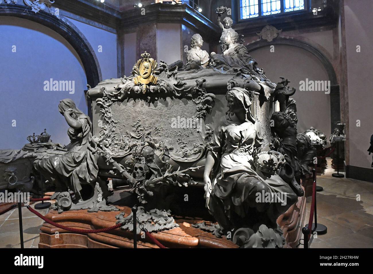 Die Kapuzinergruft Kaisergruft, Wien, Österreich, Europa - die Kapuzinergruft in Wien, Österreich, Europa Stockfoto